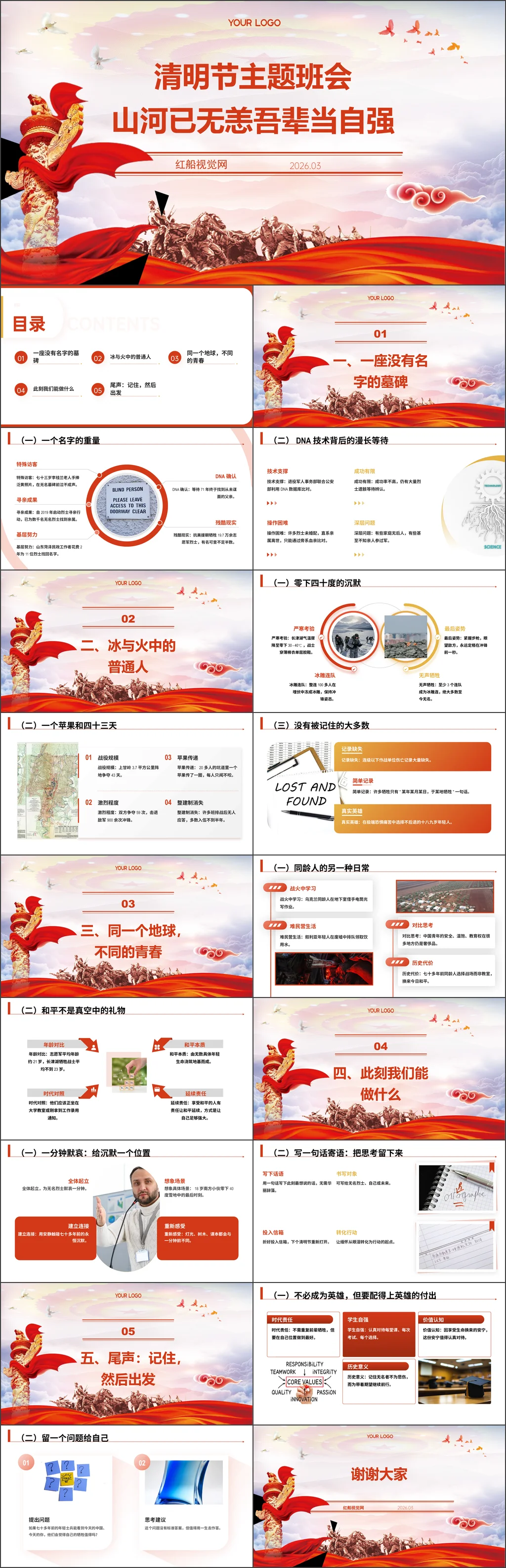 2025年党课ppt山河已无恙吾辈当自强讲稿