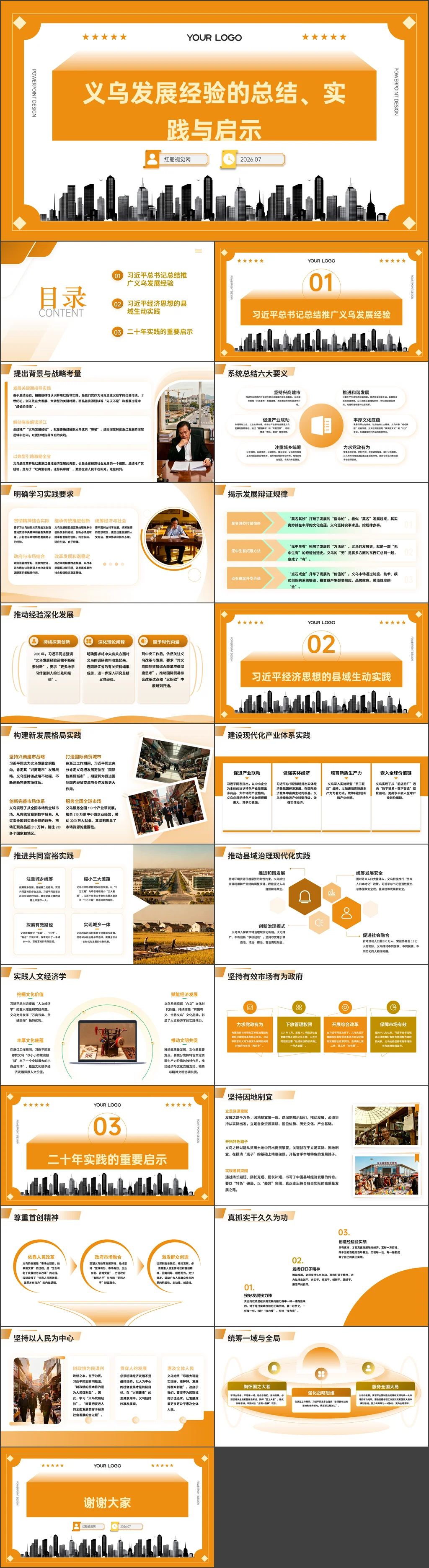 2026“义乌发展经验”的理论内涵与时代价值党课ppt