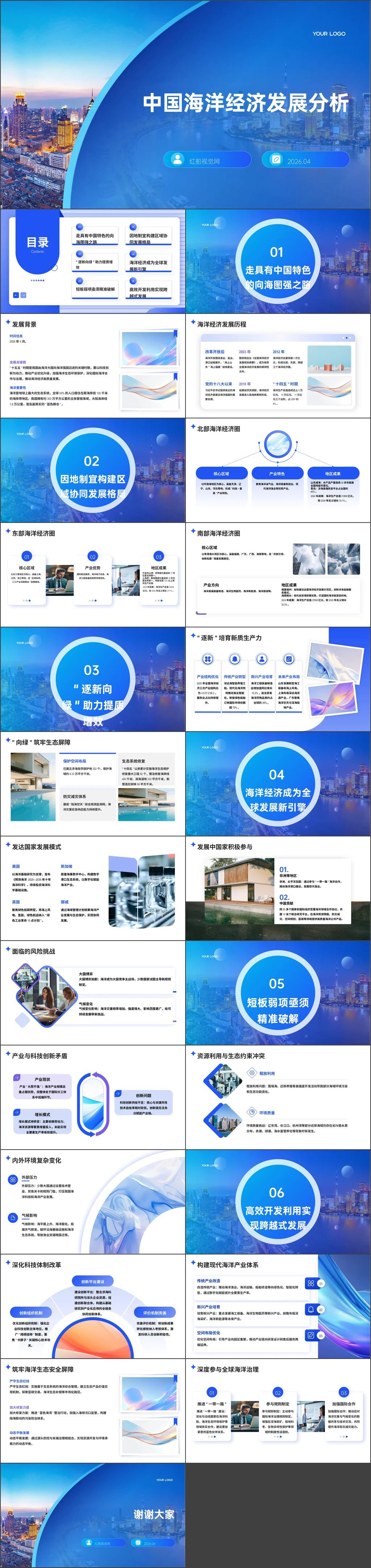 2026年国企专题推动海洋经济高质量发展党课课件带讲稿