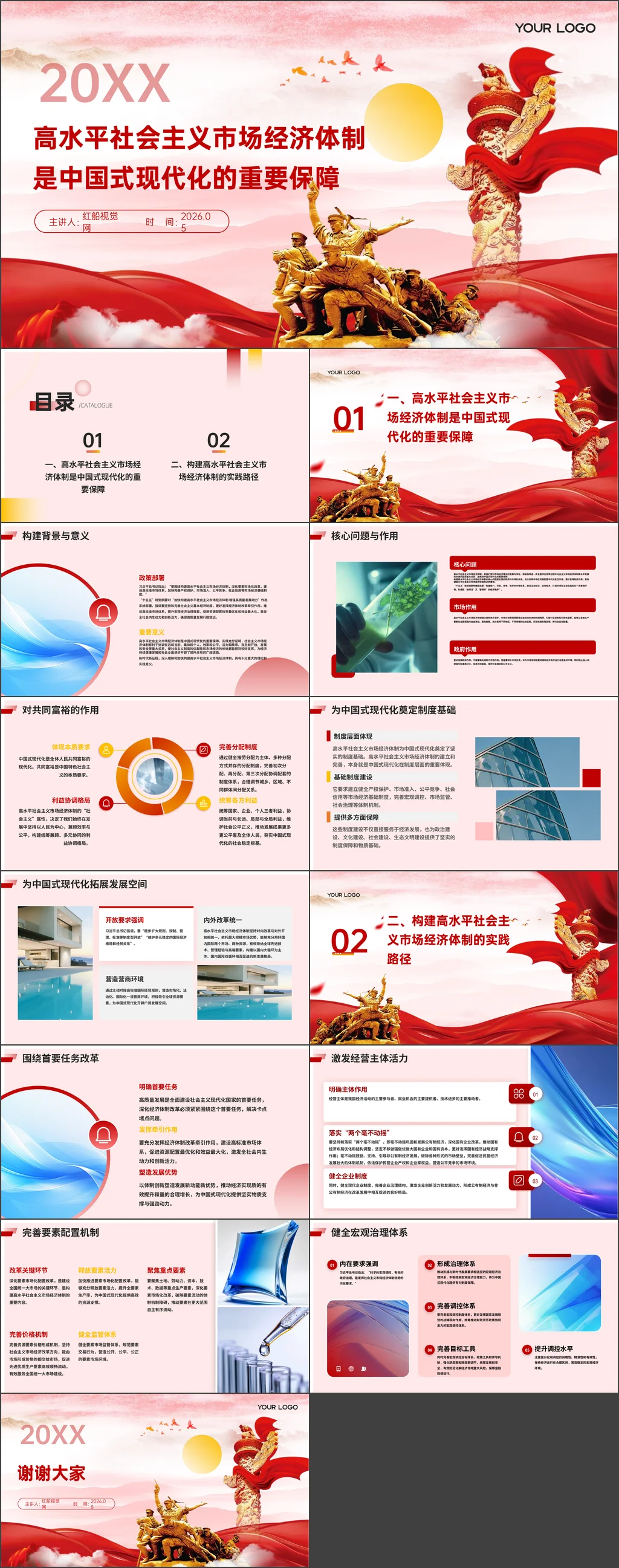 加快构建高水平社会主义市场经济体制党课ppt