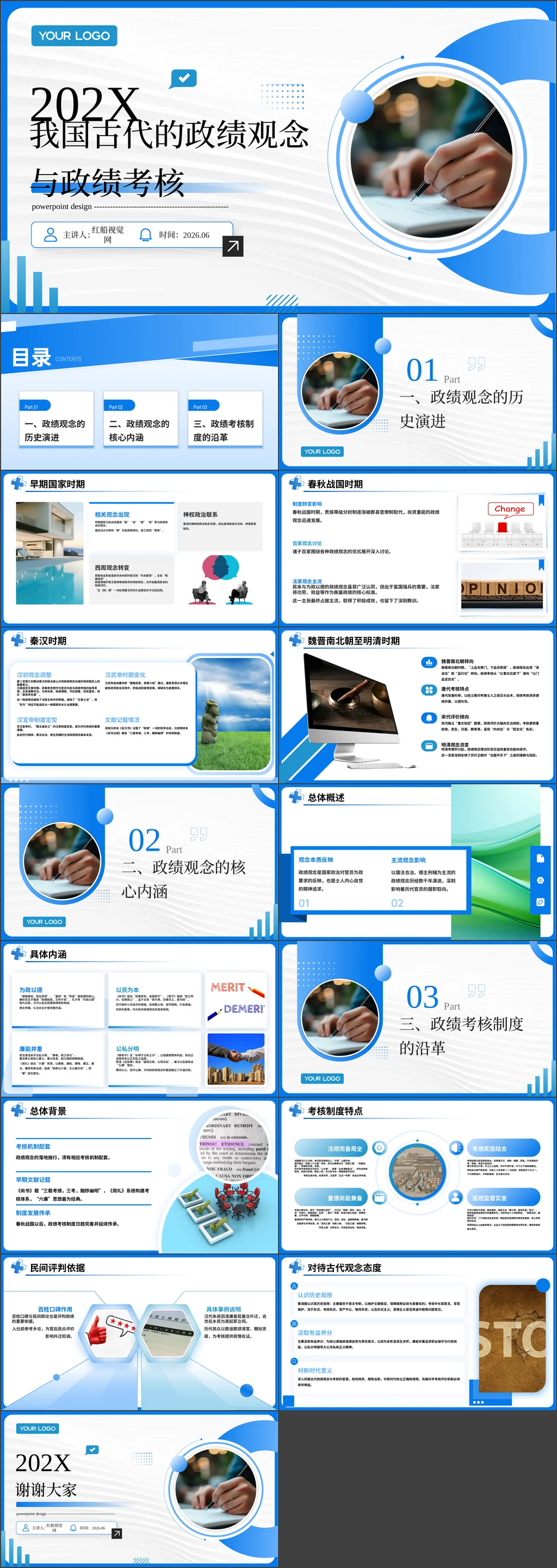 我国古代的政绩观念与政绩考核党课ppt