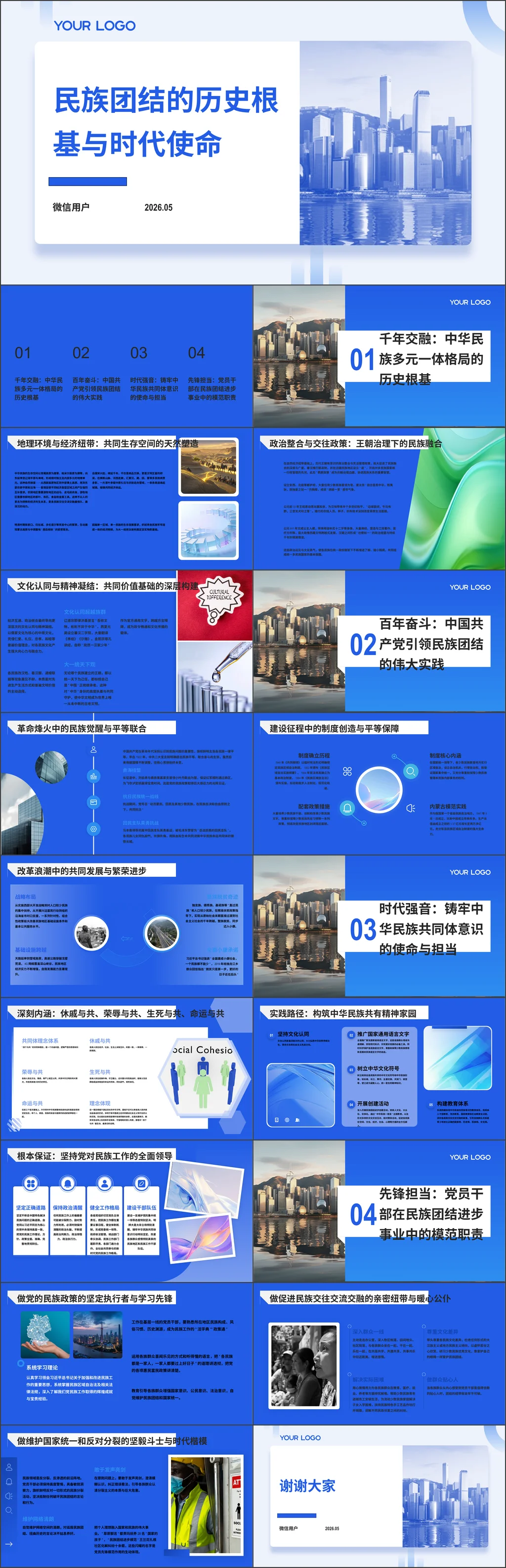 民族团结的历史根基与时代使命党课ppt课件